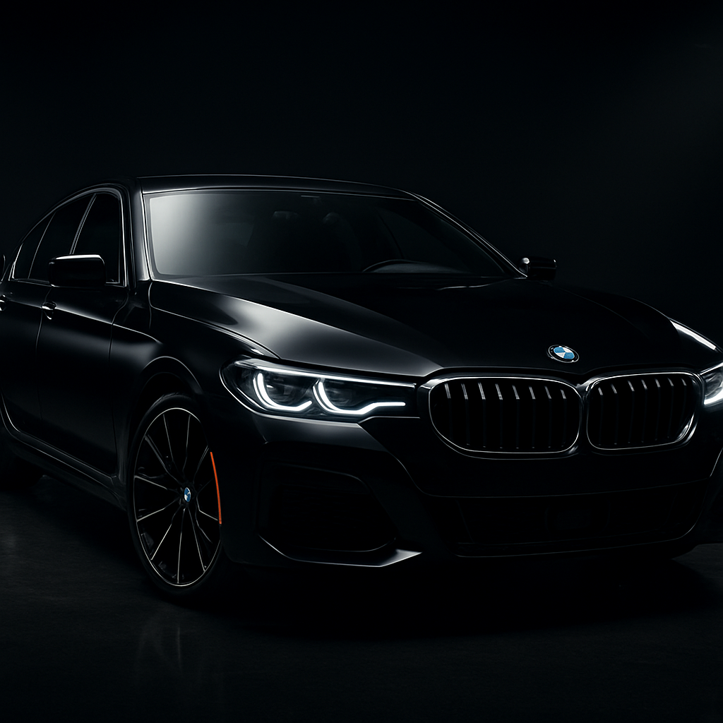 검은색 BMW 차량